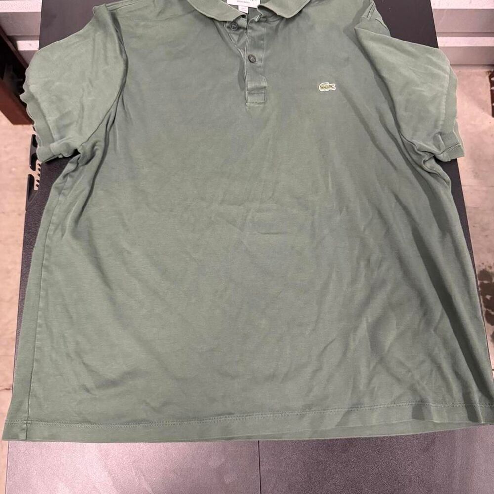 Lacoste Men's Green and Khaki Polo-shirts